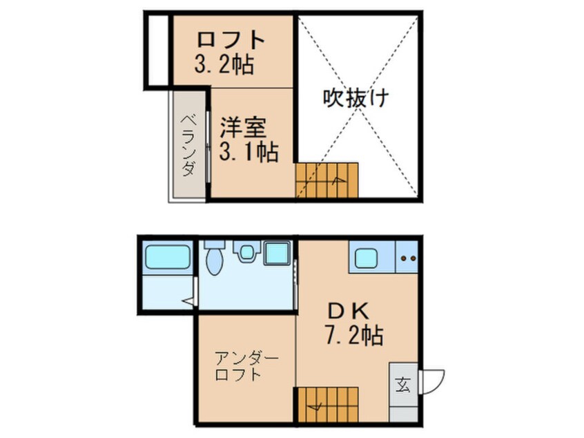 間取図 サンエイブリッジ1