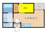 ステラ三吉町 1LDKの間取り