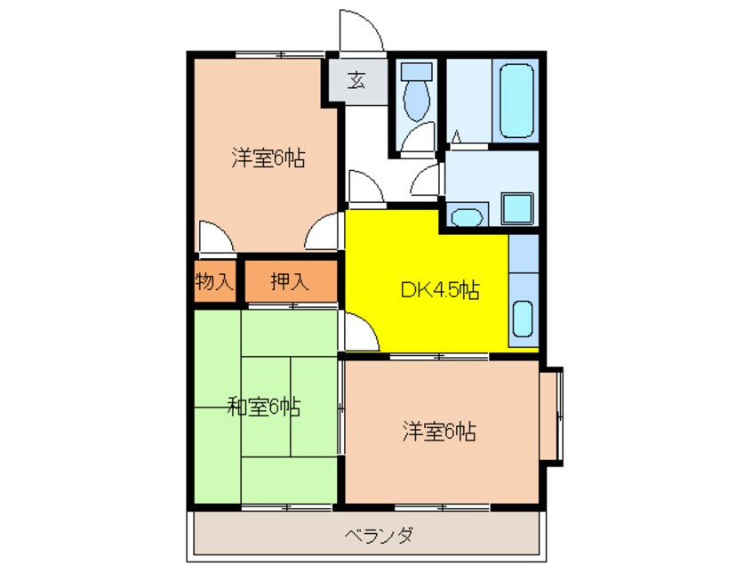 間取図 アスタルテイアＫ・１