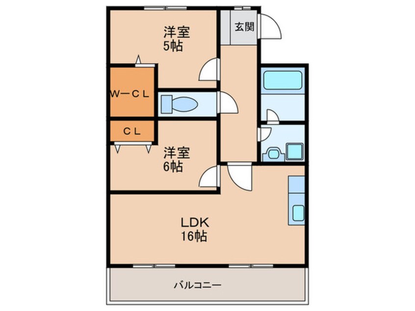 間取図 クリスタルヒルズ