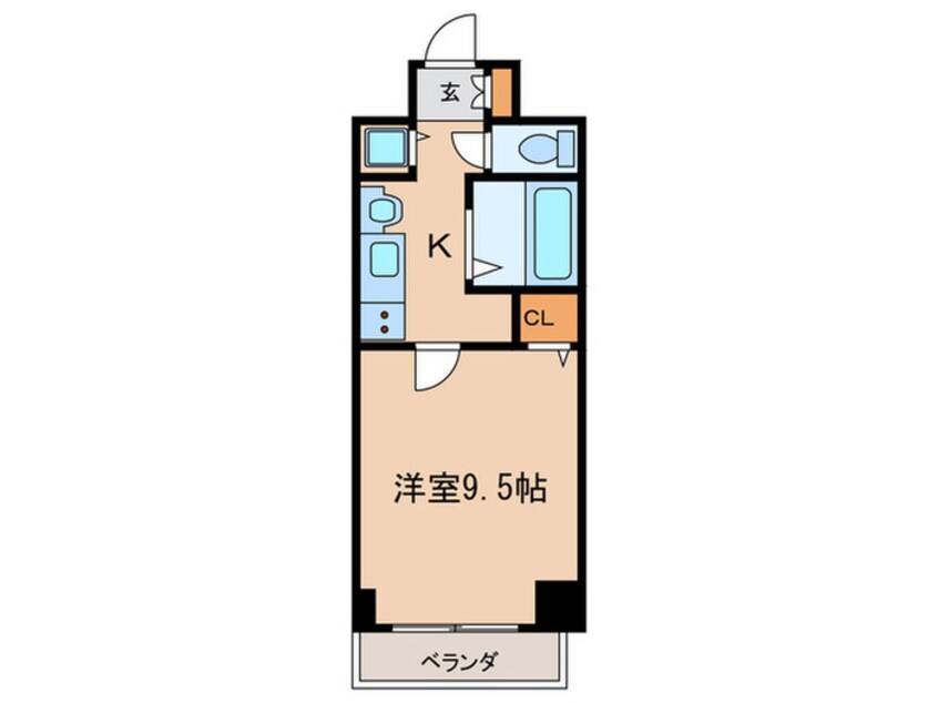 間取図 ﾌﾟﾚｻﾝｽ東別院駅前ｺﾈｸｼｮﾝ(202)