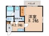 アリヴィオ東苑 1Kの間取り