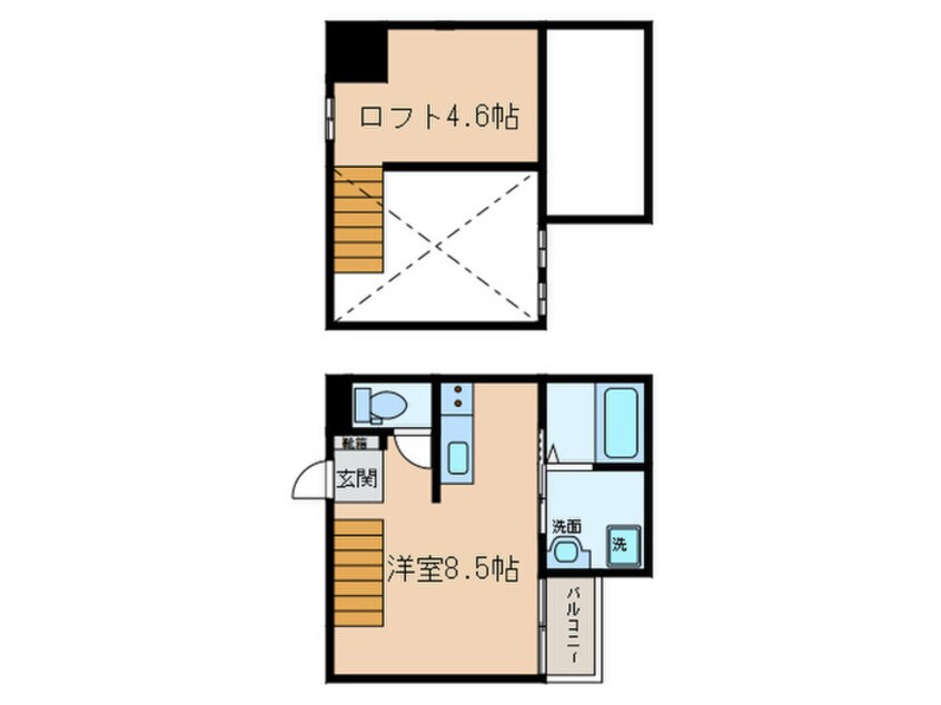 間取図 コスモハイツ高畑