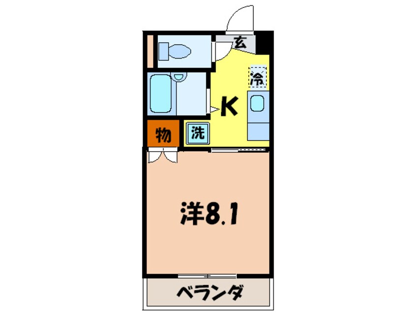 間取図 メルベーユ１