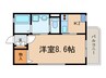 アプリコット 1Kの間取り