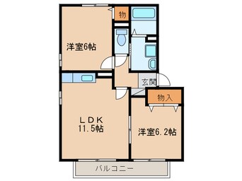 間取図 アドヴァンスＢ