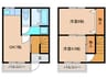 コーポ末広1 2DKの間取り