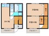 コーポ末広1 2DKの間取り