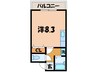 メルベーユ ２ 1Rの間取り