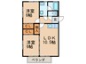 アプト岩崎台 2LDKの間取り