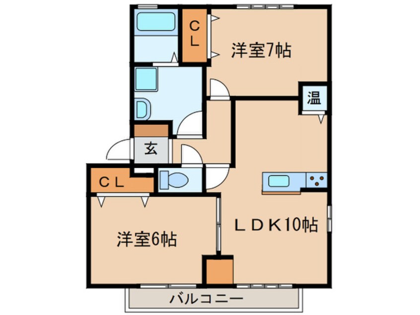 間取図 cross　road　orange