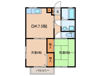 間取図 フレンドシップ辻コーポ