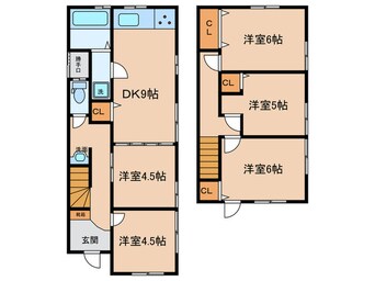 間取図 秋竹西堤貸家