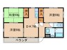 ＰＡＴＩＯ楠 3DKの間取り