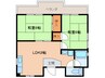 リバーサイドゆう 2LDKの間取り