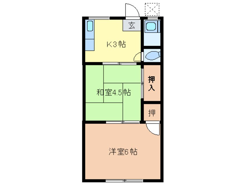 間取図 エルミ－塩付