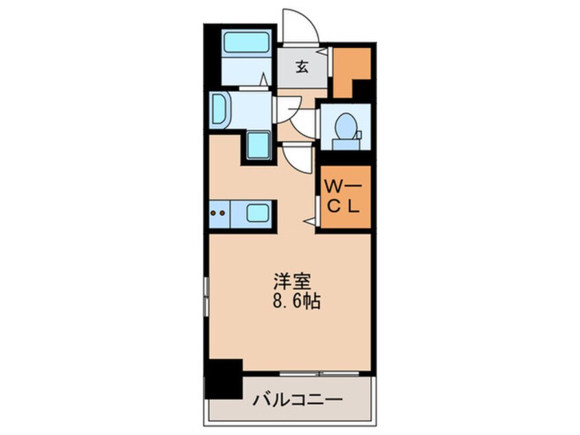 間取図 ｴｲﾍﾟｯｸｽ名古屋鶴舞公園前(201)