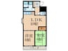 グレ－ス川村 2LDKの間取り