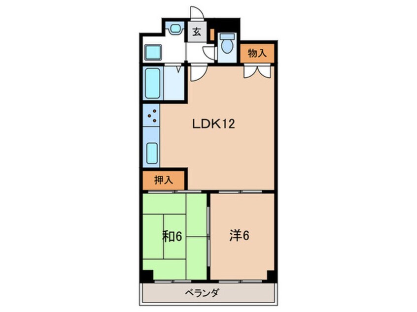 間取図 グランドール清洲