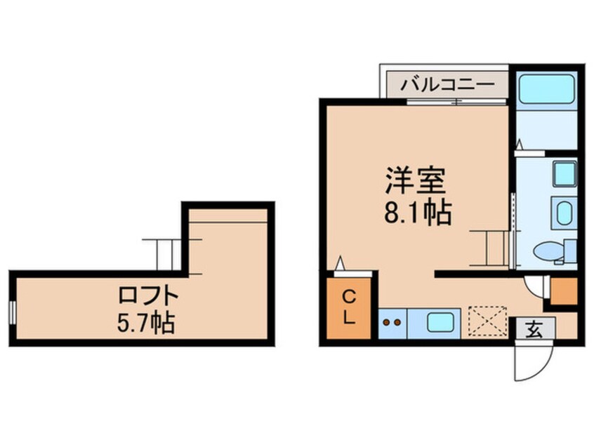 間取図 Ｃａｓａ　Ｚｉｒｕｃｏｎ