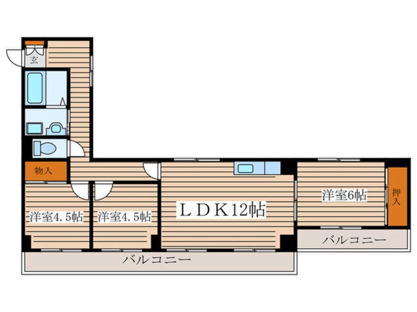 間取図 エレガンス笠原