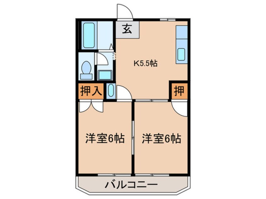 間取図 パ－クサイド・タカクワ