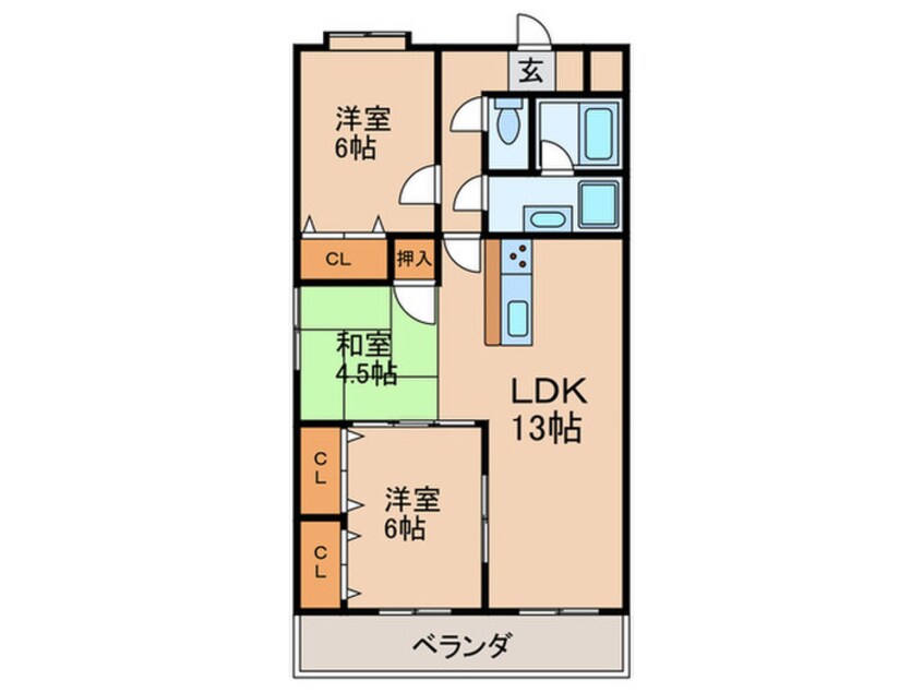 間取図 レジデンス栄光