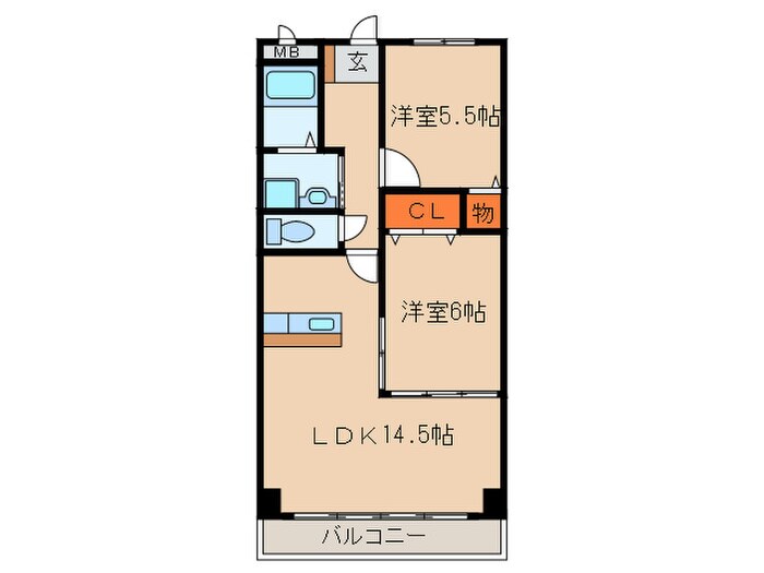 間取り図 サウスコ－ト春日井