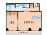 ＮＫビル長須賀２ 1LDKの間取り