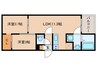 REGALEST志賀本通 2LDKの間取り
