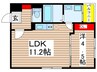 吹上ラ・ファイエット 1LDKの間取り