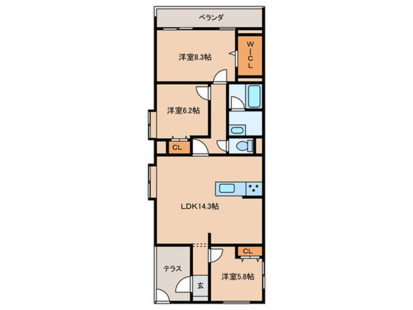 間取図 メゾネットミユキＣＮ