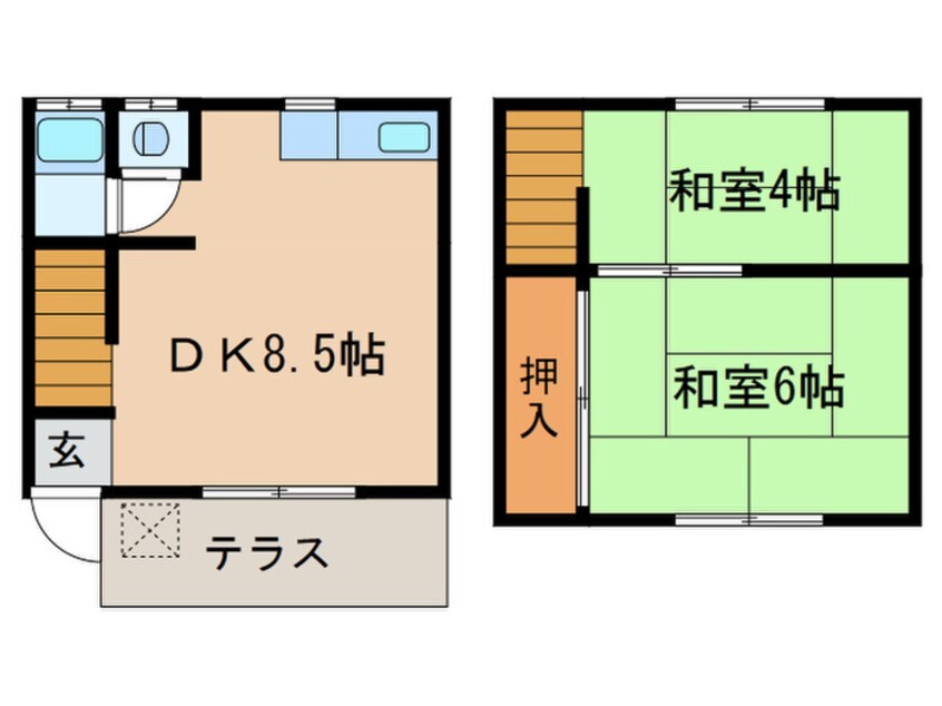 間取図 中山貸家