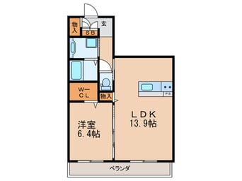 間取図 ターナ　Ｓｕｍｉｙｏｓｈｉ