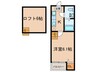 ラフィナート黄金 1Kの間取り
