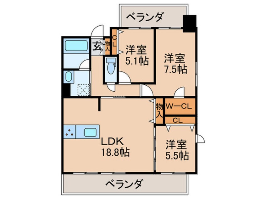 間取図 S-RESIDENCE本郷Ⅱ