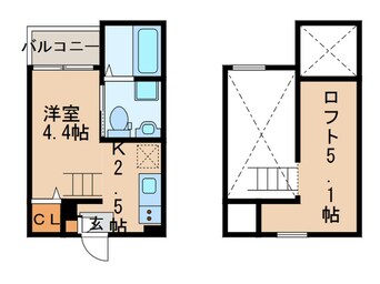 間取図 ヒルズ古出来