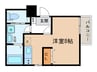 Ｃｈｅｒｉｍ高畑Ｓｏｕｔｈ 1Rの間取り