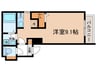 Ｃｈｅｒｉｍ高畑Ｓｏｕｔｈ 1Rの間取り