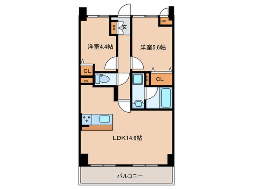 間取図 Le・Ciel徳川