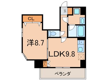 間取図 Gramercy Shiromi-dori