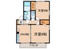 セレニティ 2DKの間取り