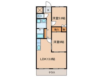 間取図 シャインヒルズ