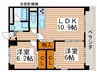 ヴィラ－ジュ砂口 2LDKの間取り