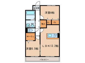 間取図 ベルデュールⅡ