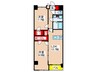 S-RESIDENCE神沢afford 2LDKの間取り