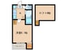 シュノンソー名古屋 1Kの間取り