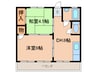 メゾンさくら 2DKの間取り