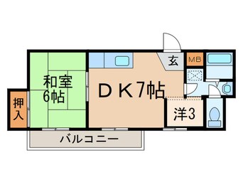 間取図 コーポ稲名