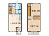 メゾンクレ－ル 2LDKの間取り